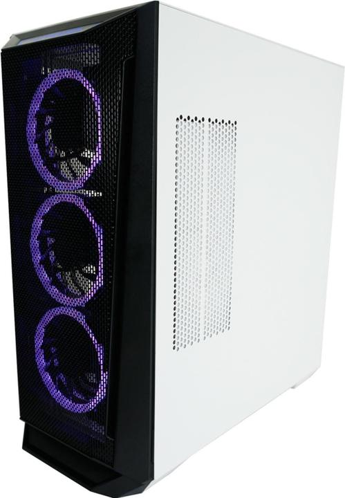 Image du produit LC-Power Boîtier Gaming 805BW Holo-1 X RGB noir/blanc retail (ATX, mATX, Mini-ITX)