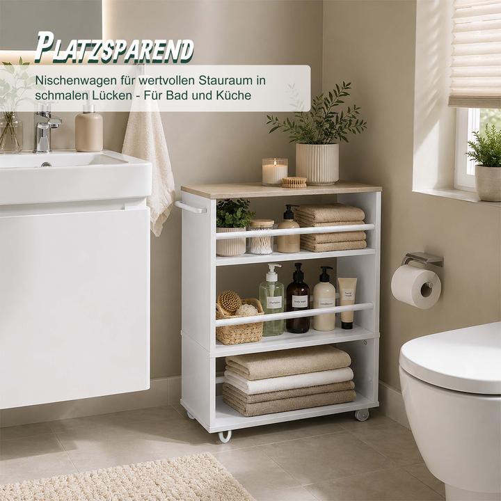 Image du produit Relaxdays chariot de niche (15 x 45 x 80 cm)
