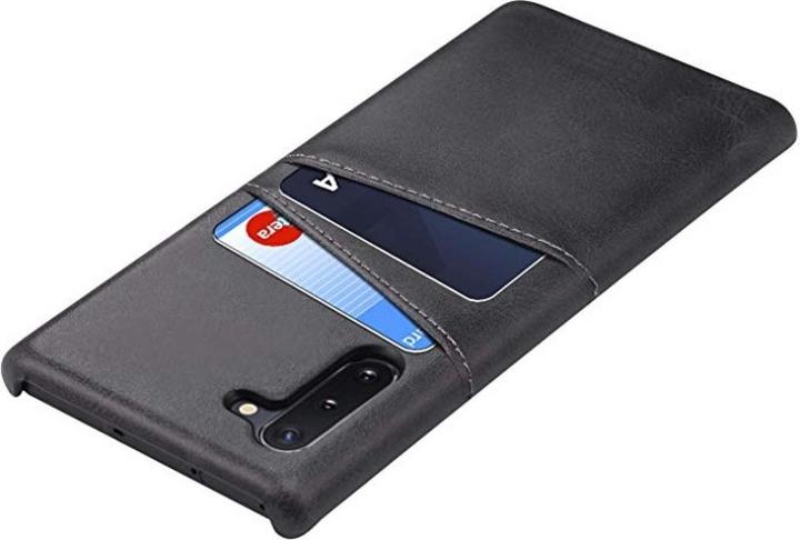 Actual product image Screenguard Samsung Galaxy Note10 CardCaddy Leather Backcase with Card Pockets (Samsung Galaxy Note 10)