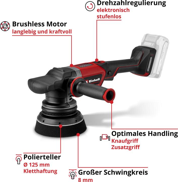 Produktbild Einhell CP-EP 18/125 Li (Exzenterschleifer)
