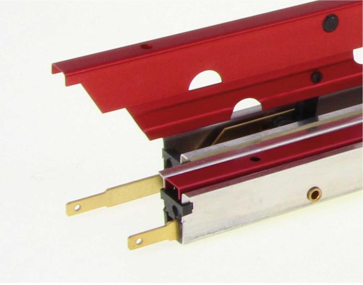 Image du produit Modellbau Lindinger Volets 37cm/16mm Alu anodisé rouge simple verrouillage