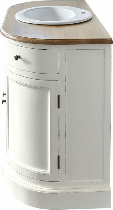 Actual product image Loberon Louisiana washbasin antique white/brown