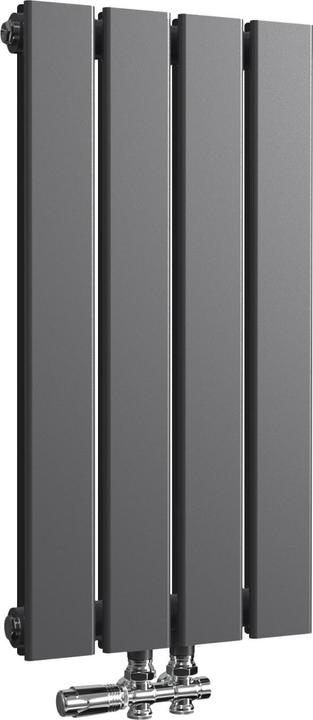Produktbild Emke Heizkörper, Flachheizkörper mit Zentralanschluss, Anthrazit 60x30cm 327W Doppellagig (327 W)