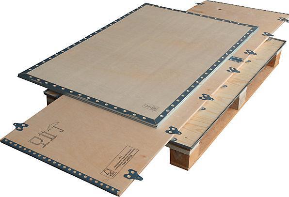 Image du produit Durbiano srl Caisse pliante en bois, avec semelles, L x l x h 780 x 580 x 580 mm, à partir de (1 x)