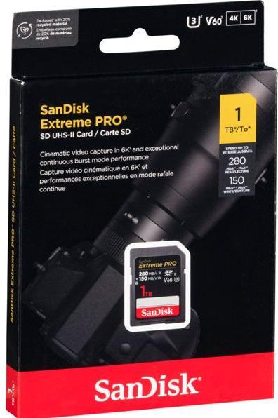 Immagine prodotto SANDISK Extreme PRO UHS-II V60 (1000 GB, SDXC, U3, UHS-II)