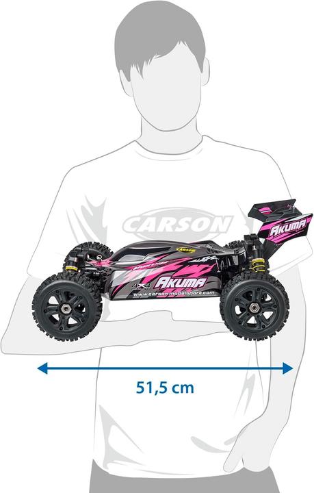 Actual product image Carson 1:8 Akuma Buggy 4WD 100% RTR pink (RTR Ready-to-Run)