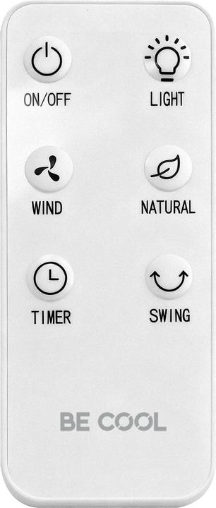 Produktbild Be Cool Turmventilator 40 W mit Beleuchtung, mit Fernbedienung, Oszillierend (62 dB)