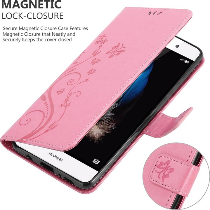 Produktbild Cadorabo Flower Book Cover (Huawei P8 Lite)
