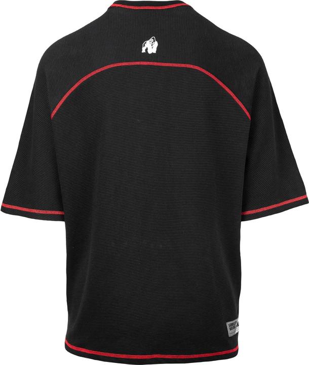 Actual product image Gorilla Wear Finley Oversize T-Shirt - Schwarz / Rot (S)