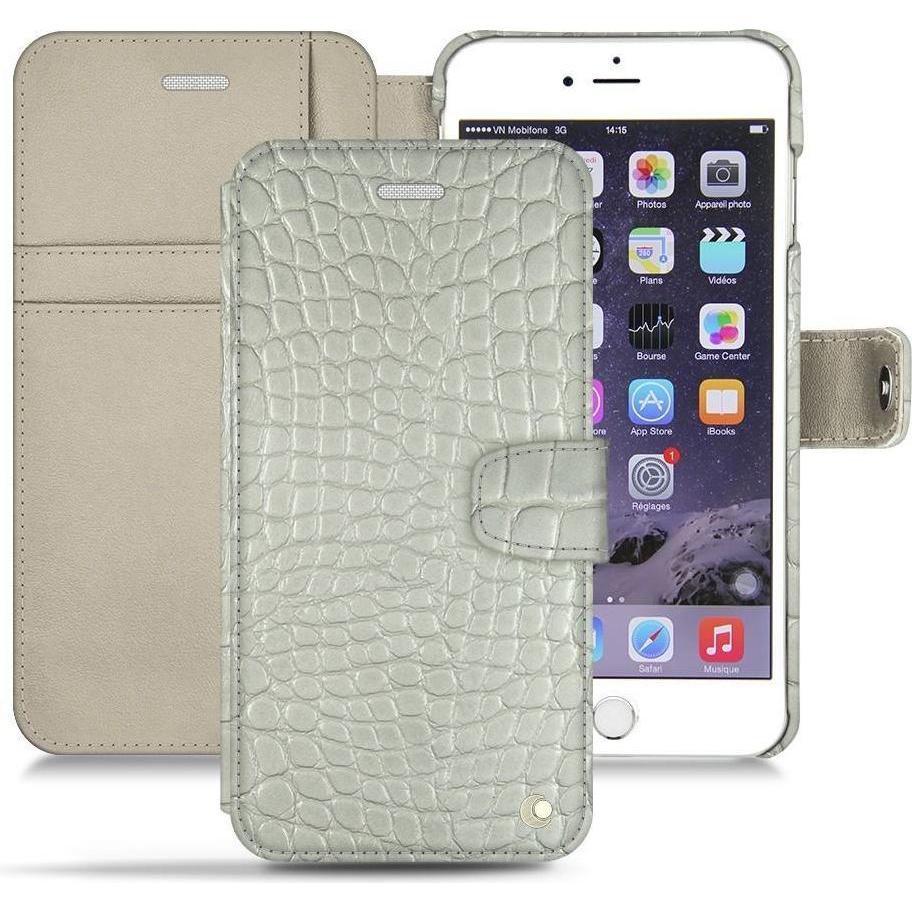 Noreve Lederschutzhülle Wallet (Apple iPhone 6s), Smartphone Hülle, Weiss