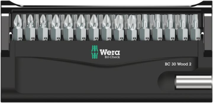Actual product image Wera Bit-Check 30 Wood 2 (Cross Phillips PH)
