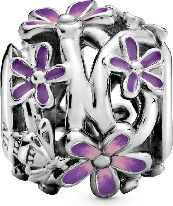 Produktbild Pandora Charm Openwork Violette Daisy (1.12 cm, Silber 925, Emaille)