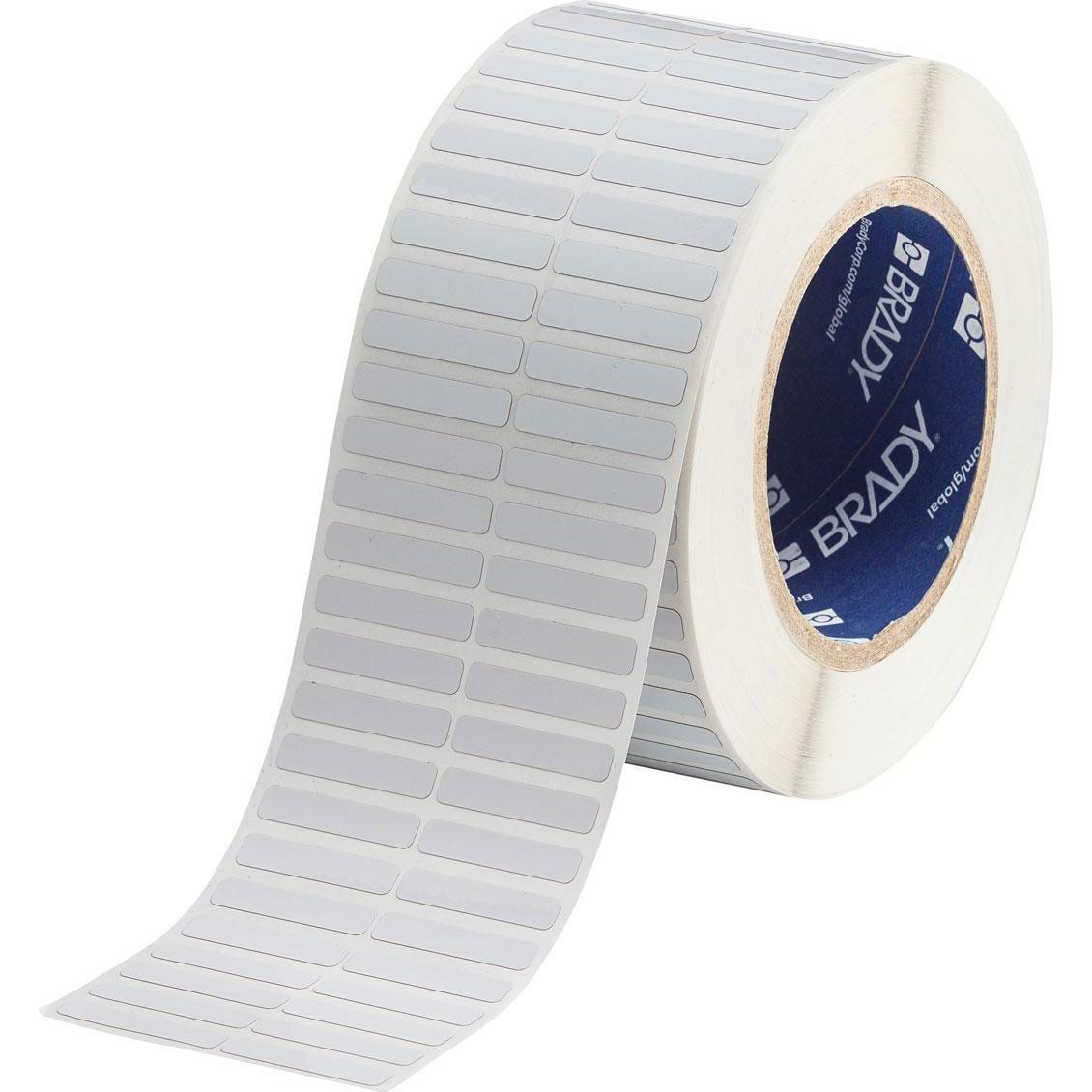 Brady, Etiketten, THT-13-727-10, Polyimid, Weiss, glänzend, 31.75 x 6.35 mm, permanent, 2-bahnig (10000 E.)