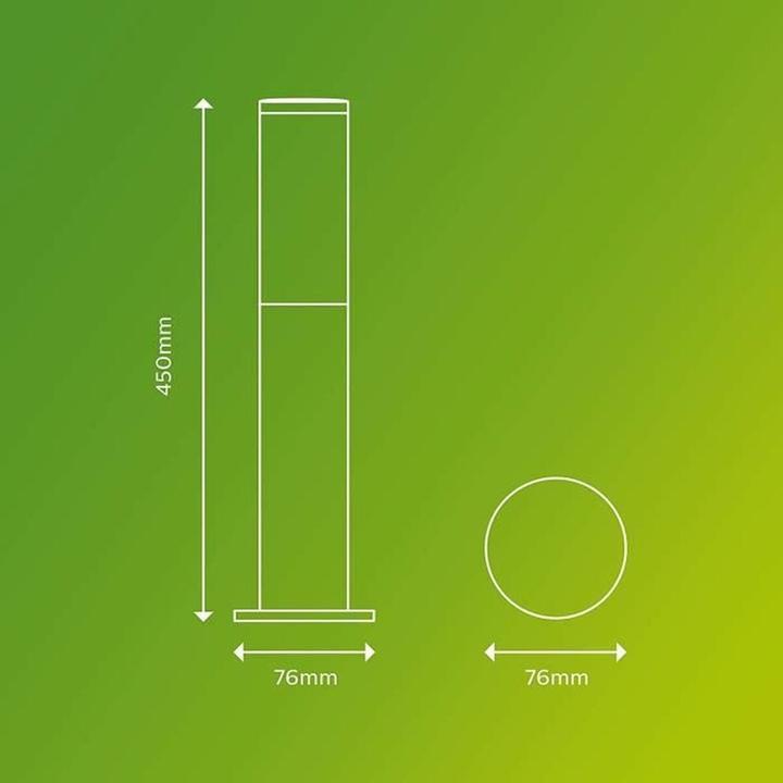 Image du produit Philips Utrecht Ahthracite Piédestal (E27, IP44)
