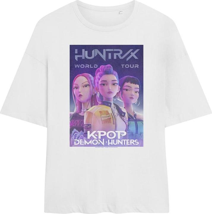 Immagine prodotto K-Pop Demon Hunters Huntrix Huntr/X World Tour Maglietta Oversize Huntr/X Donna (XL)