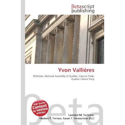 Yvon Vallières, Fachbücher von Susan F. Marseken, Miriam T. Timpledon, Lambert M. Surhone
