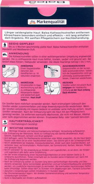 Actual product image dm Balea Cold wax strips bikini area