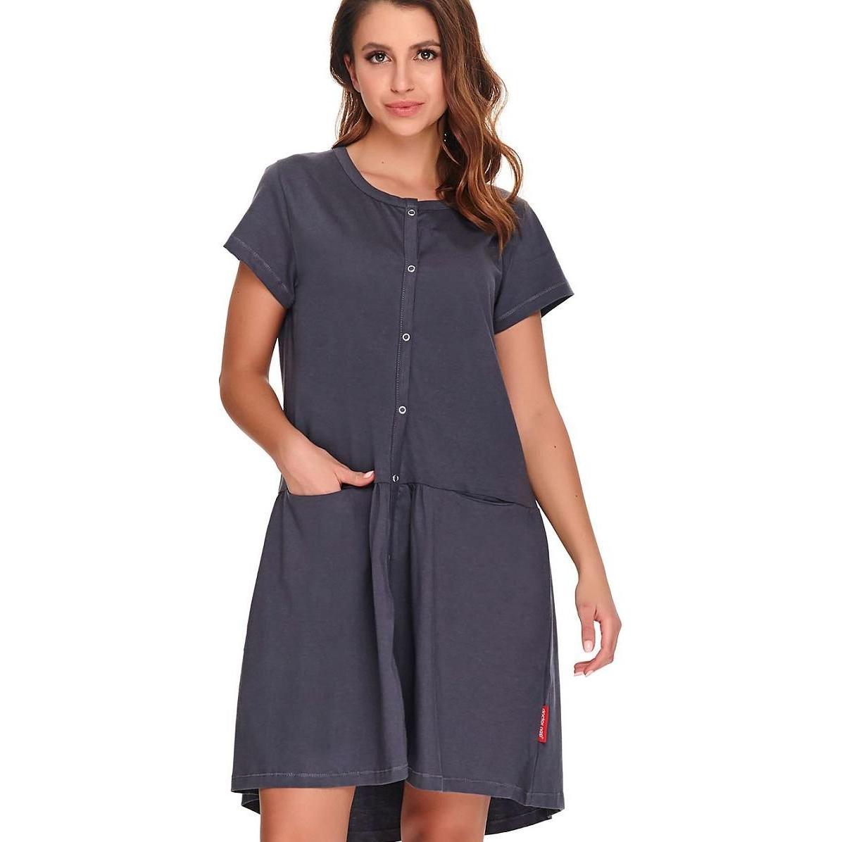 Doctor Nap, Pyjama, Nachthemd, Grau, (M)