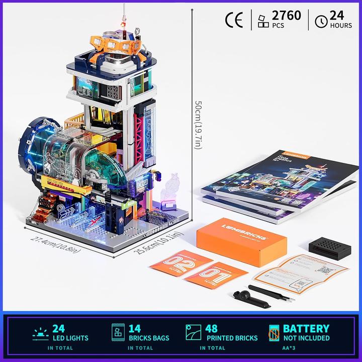 Produktbild Lumibricks Cyberpunk Floating Train Station