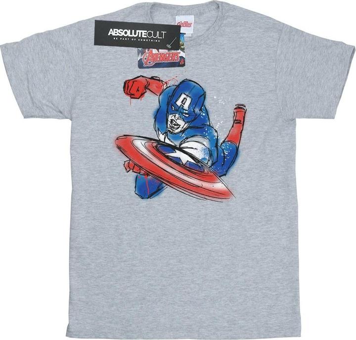 Produktbild Avengers Captain America Spray TShirt Jungen (140, 146)