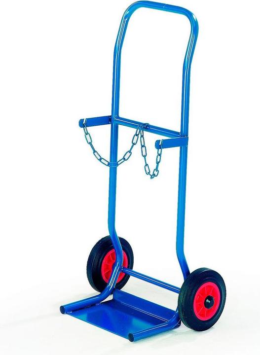 Rollcart Carrello portabottiglie in acciaio per 2 bottiglie in acciaio Ø 140 mm o 2 bottiglie Ø 10 litri (100 kg)