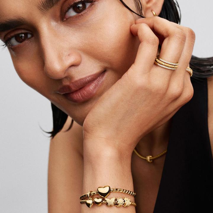 Produktbild Pandora Herz Mini-Charm (14 Karat vergoldete einzigartige Metallmischung)