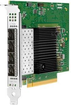 Produktbild HPE Intel E810-XXVDA4 - Netvrksadapter - PCIe 4.0 x16 - 25 Gigabit SFP28 x 4 - for Edgeline e920, P... (PCI Express 4.0 x16)
