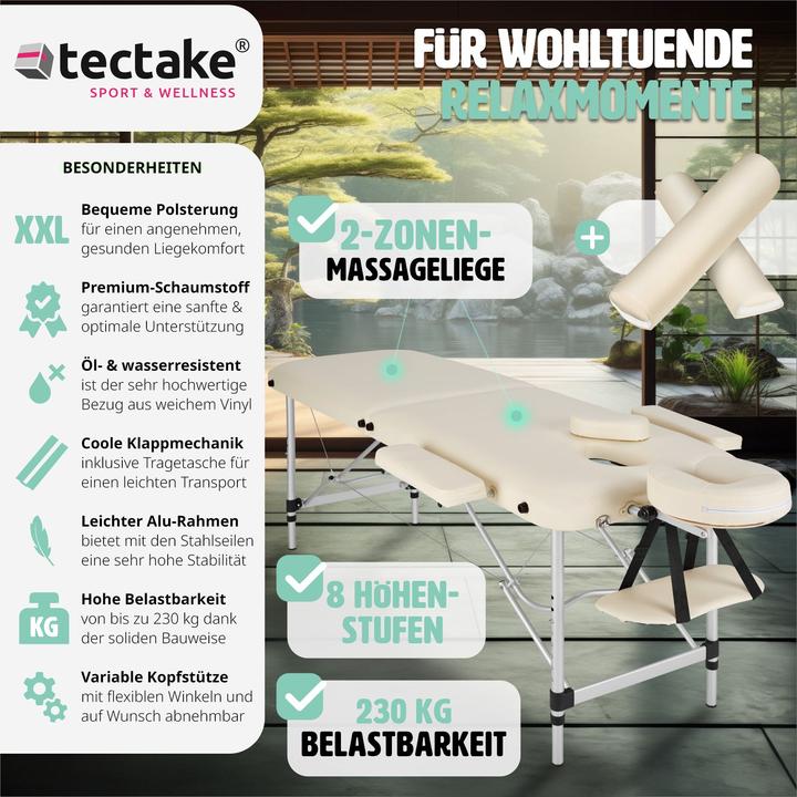 Actual product image tectake Massage table