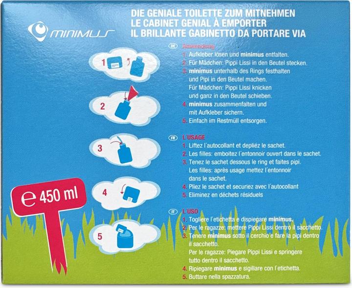 Image du produit Minimus Toilettes d'urgence 5ER-PACK