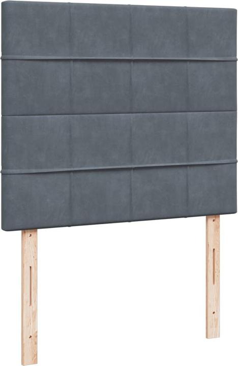 Actual product image vidaXL Bo x spring bed with mattress 120 x 190 cm velvet (120 x 190 cm)