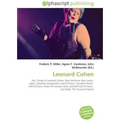 Leonard Cohen, Fachbücher von Frederic P. Miller, Agnes F. Vandome, John McBrewster
