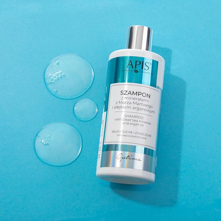 Actual product image Apis Natural Cosmetics Apis Optima Shampoo Shampoo With Dead Sea Minerals And Argan Oil 300Ml (Liquid shampoo, 300 ml)