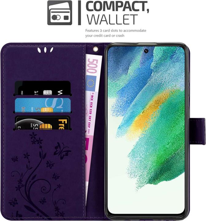 Image du produit Cadorabo Coque pour Samsung Galaxy S21 FE pour Fleur Book (Samsung Galaxy S21 FE)