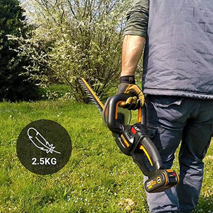 Produktbild Worx Nitro Cordless Telescopic Hedge Trimmer with Brushless Motor, 54cm Cut, 27mm Capacity (Akkubetrieb)