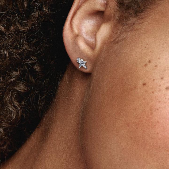 Produktbild Pandora Sparkling Asymmetric Stars Ohrstecker (Sterling Silber 925)