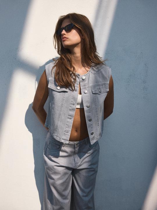 Produktbild Noisy May Cropped Jeansweste (M)