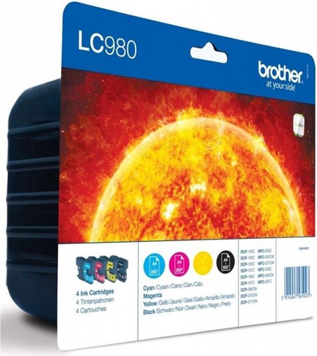 Actual product image Brother LC-980 Value Pack (M, C, Y, FC)