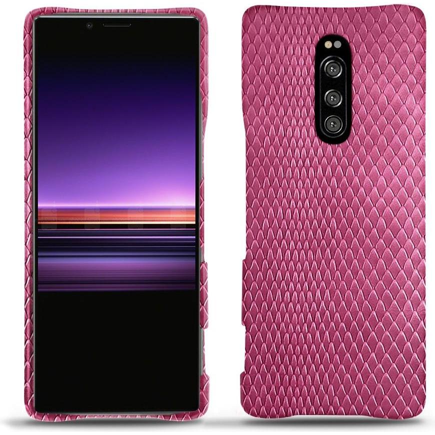 Noreve Lederschutzhülle (Sony Xperia 1), Smartphone Hülle, Rosa