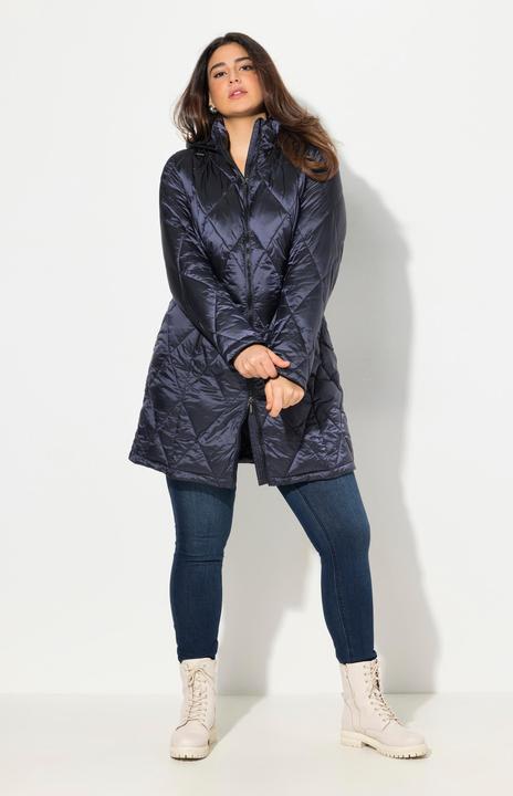 Produktbild Ulla Popken HYPRAR Steppjacke, Kapuze, 2-Wege-Zipper, Zipptaschen (42, 44)