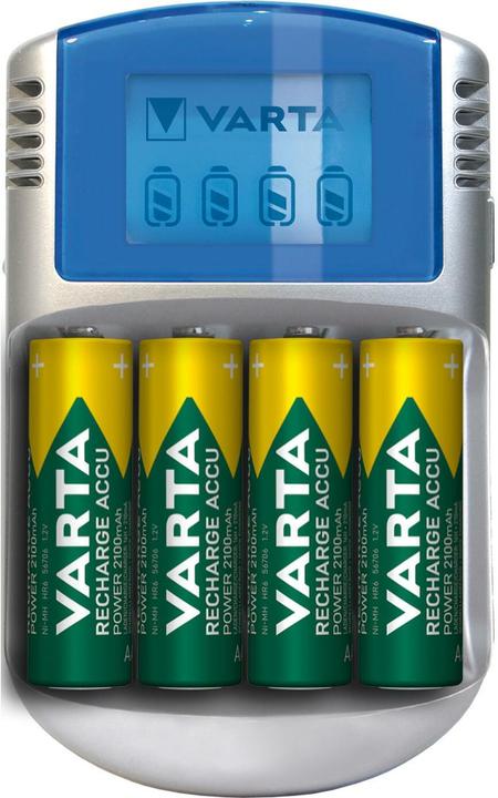 Varta LCD Charger (1 Stk., AAA, AA, 2600 mAh, Ladegerät ohne Akku)
