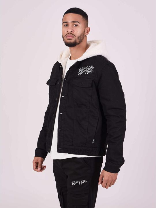 Actual product image Project X Paris Denim jacket with shearling hood (S)