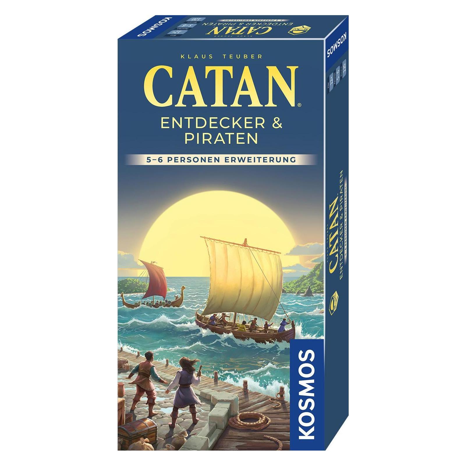 Kosmos 694111 – Espansione Per CATAN: Esploratori E Pirati (5-6 Giocatori) In Tedesco