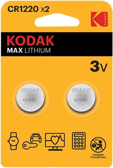 Produktbild Kodak CR1220 Single-use battery Lithium - Batterie (1 Stk., CR1220, 40 mAh)