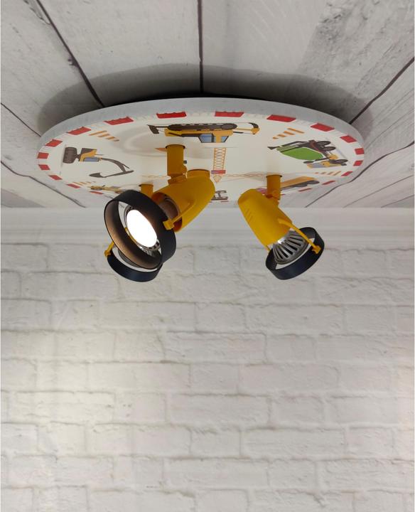 Immagine prodotto Niermann Stand By Plafoniera da cantiere Niermann 3-gang GU10 Multicolore, Colorata Made in Germany