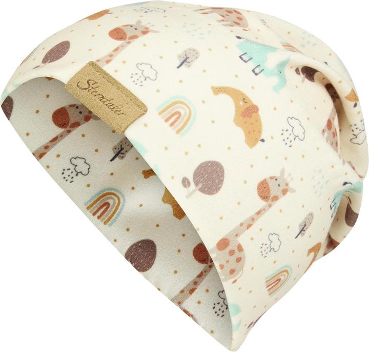 Actual product image Sterntaler Mütze Beanie Giraffen Natur Gr. 47 (47)