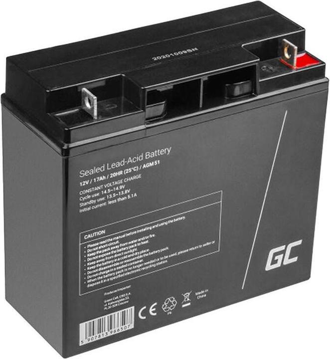 Immagine prodotto GreenCell Batteria AGM al piombo VRLA 12V 17Ah per barche a motore ed elettriche - Batteria - 17 (12 V, 17 Ah)