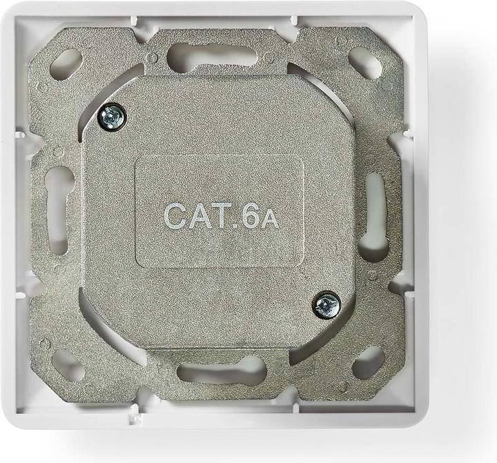 Immagine prodotto Nedis Presa di rete a muro | Montaggio ad incasso | Porta/e a 2 porte | CAT6a | Diritto | Presa | (UTP, CAT6a, 0.07 m)