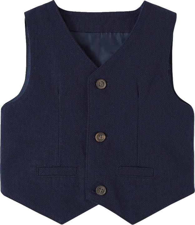 Image du produit Vertbaudet Ensemble festif bébé garçon : chemise, pantalon, gilet & noeud papillon