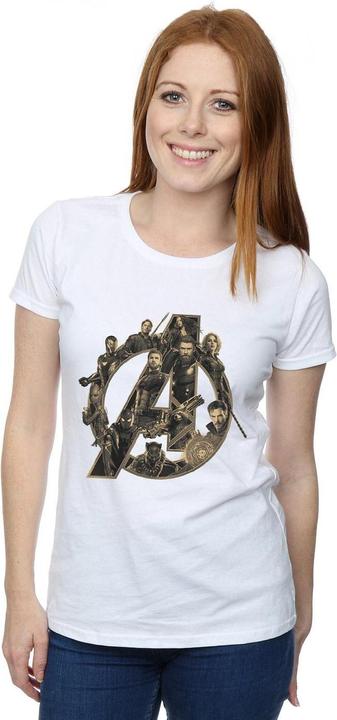 Immagine prodotto Avengers Infinity War Maglietta boyfriend con logo (L)