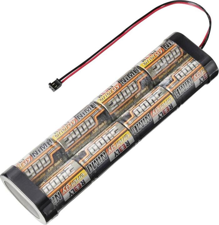 Actual product image Reely Model battery pack (NiMh) 9.6 V 2400 mAh Cell count: 8 Sub-C Sub-C Stick (9.60 V, 2400 mAh)